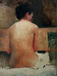 Weiblicher Akt, liegend